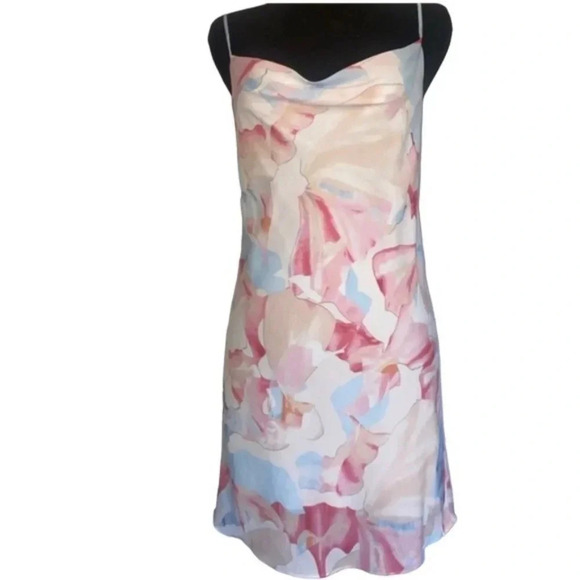 1. State printed mini open back slip dress NWOT - Picture 4 of 7